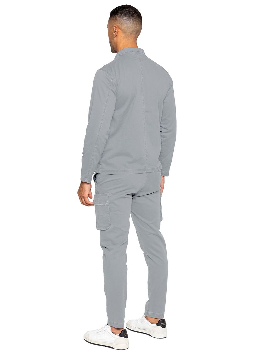 Cargo-Overshirt mit Reißverschluss und Hose