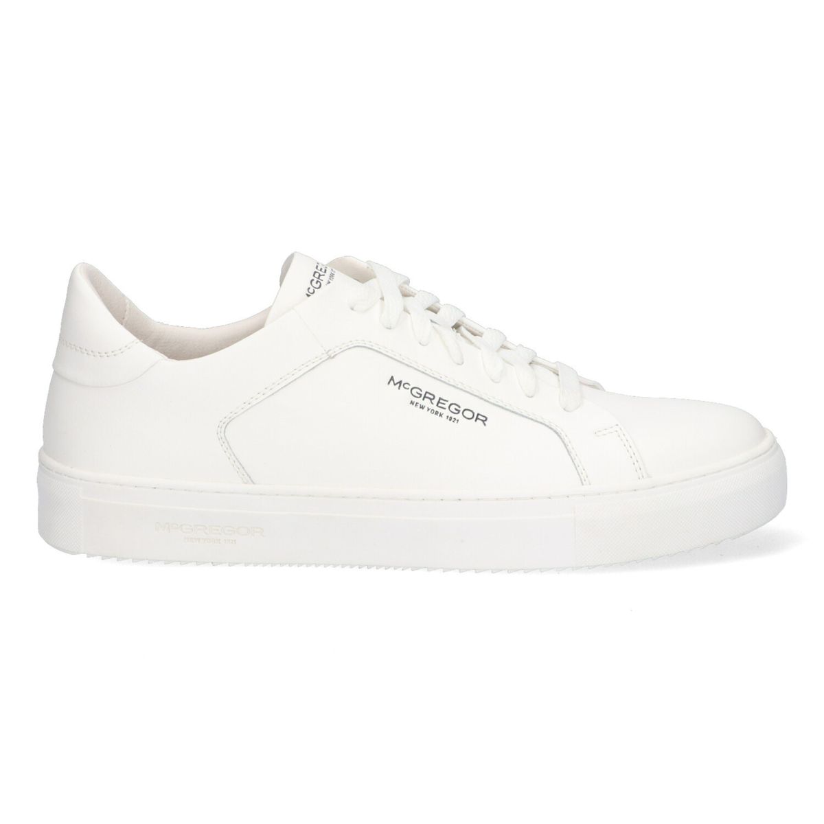 Klassische weiße Leder-Sneakers