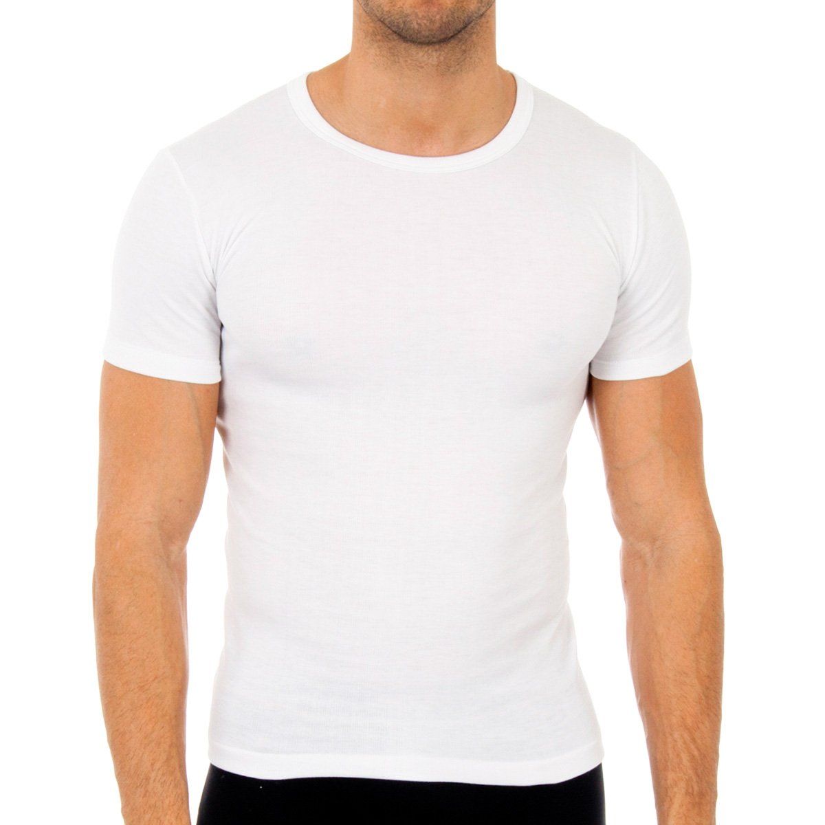 Herren Kurzarm-Unterhemd mit Passform
