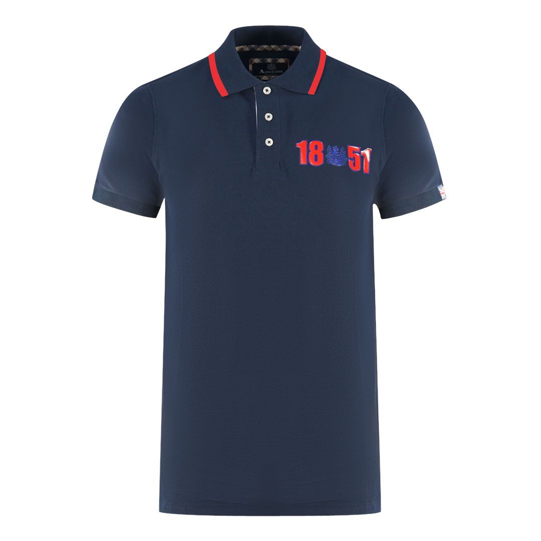 Klassisches Logo-Poloshirt in Marineblau