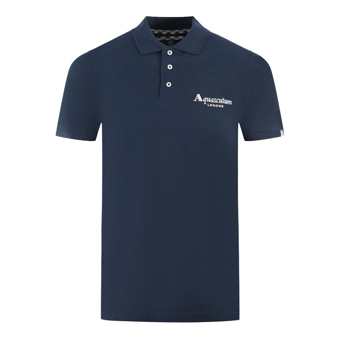 Klassisches Logo-Poloshirt in Marineblau