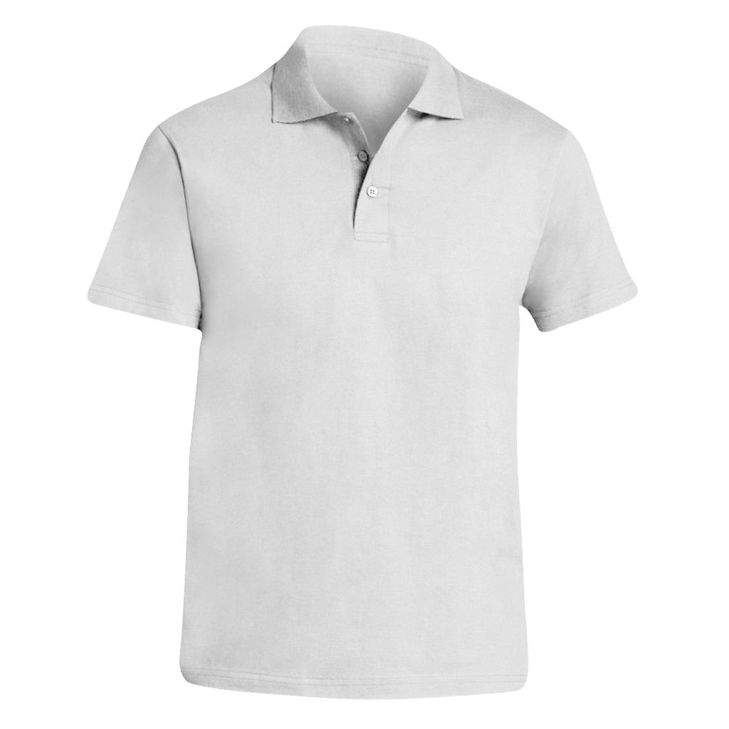 Herren Kurzarm Einfarbiges Poloshirt