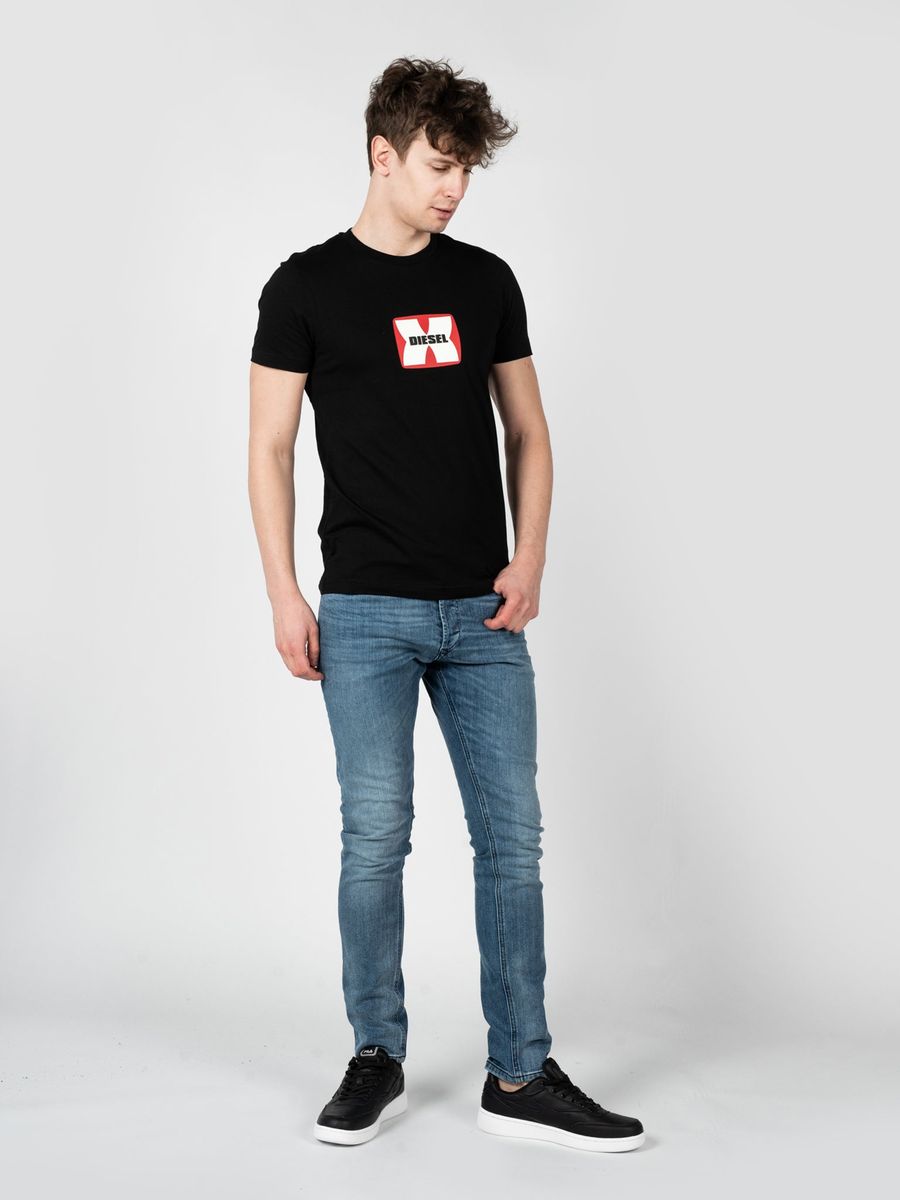 Baumwoll-Crewneck mit Grafik-Logo