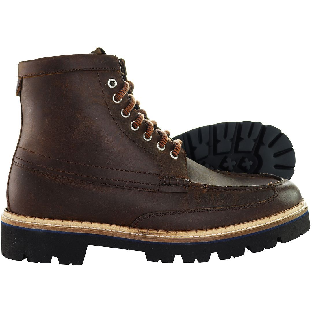 Robuste Moc-Toe Lederstiefel