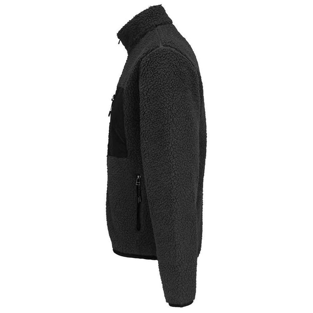 Schwere Sherpa-Fleece-Jacke mit Reißverschluss
