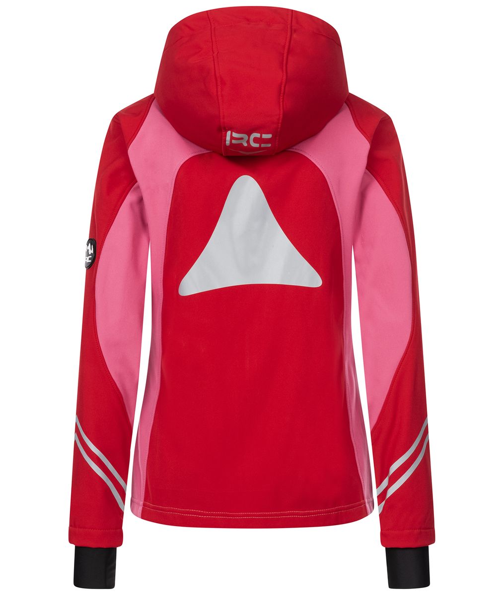 Sportliche Wetterfeste Softshelljacke mit Kapuze
