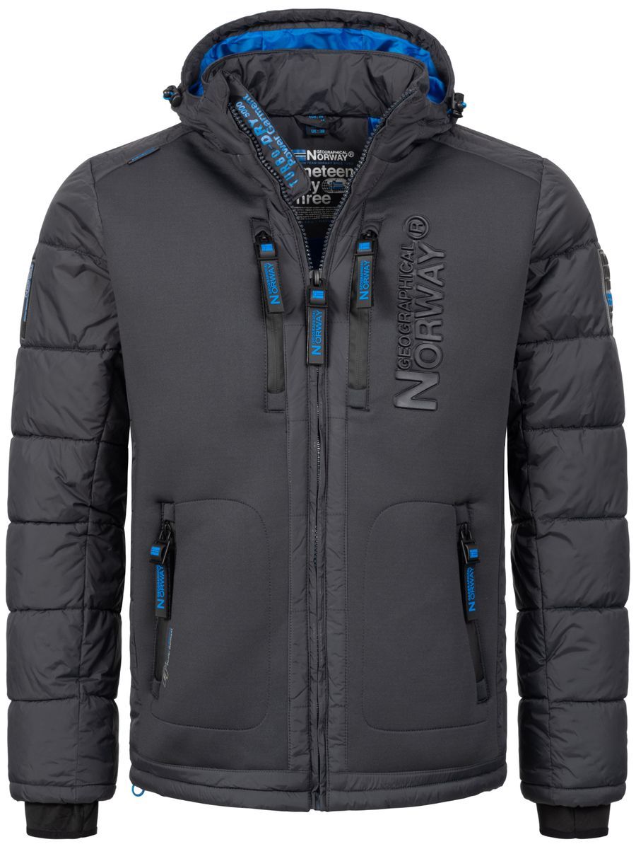 Herren Winterjacke mit Kapuze und Polsterung