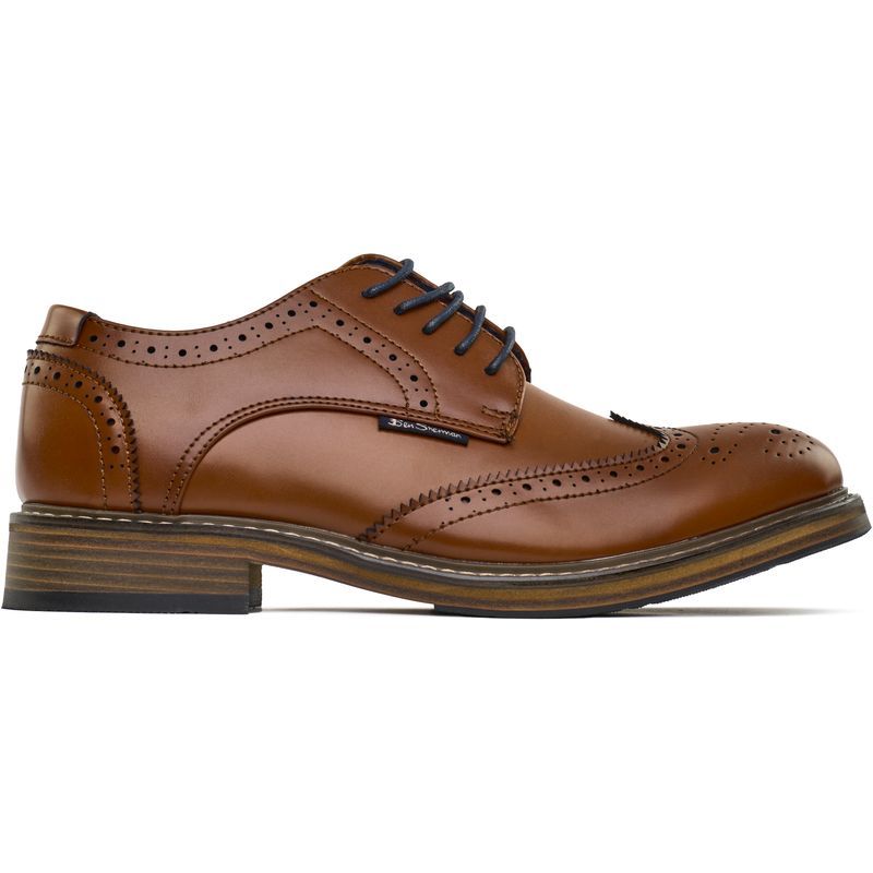 Klassischer Brogue-Schnürschuh aus Leder