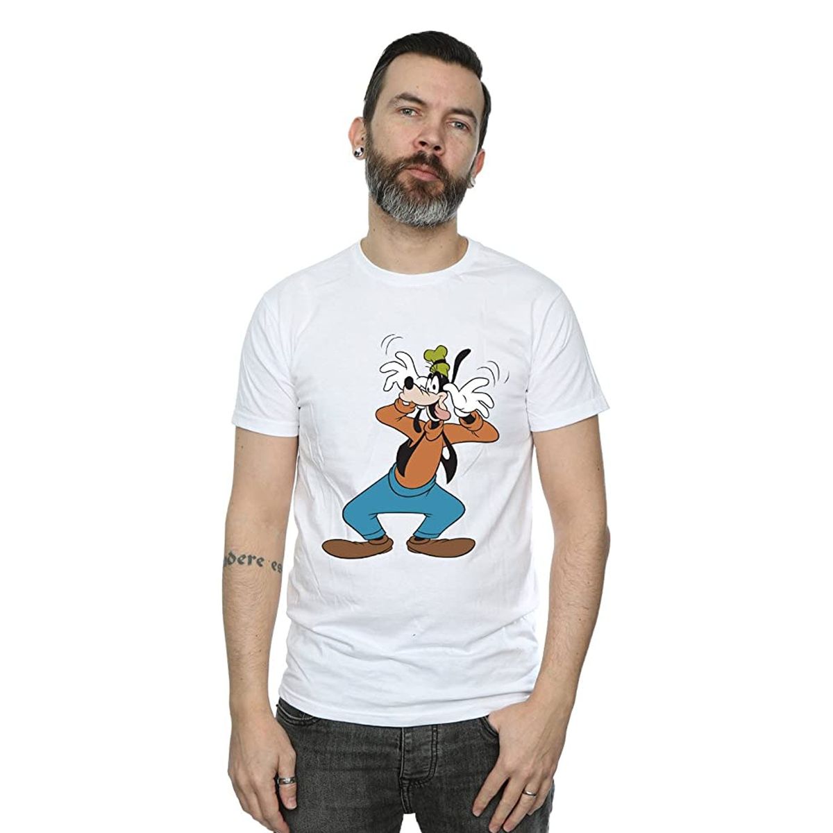 Goofy Cartoon Grafikdruck T-Shirt