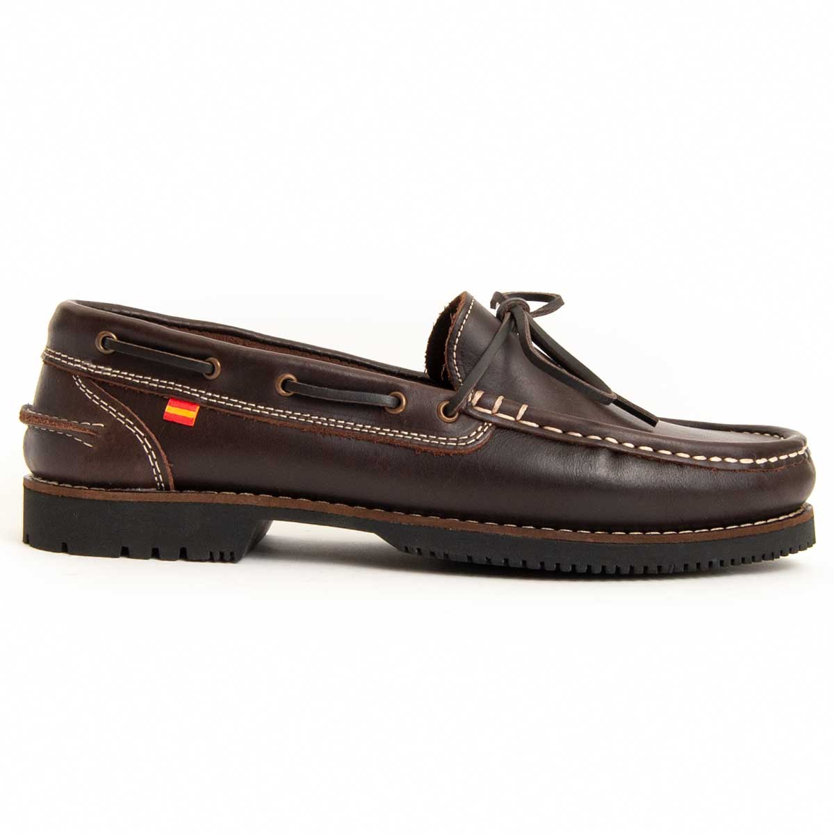 Herren-Bootsschuhe aus braunem Leder