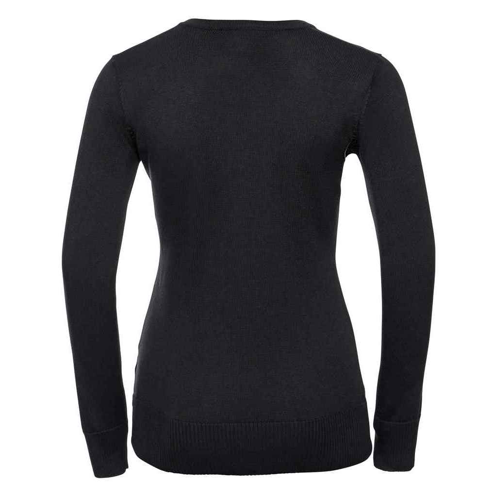 Feinstrick-Pullover mit V-Ausschnitt