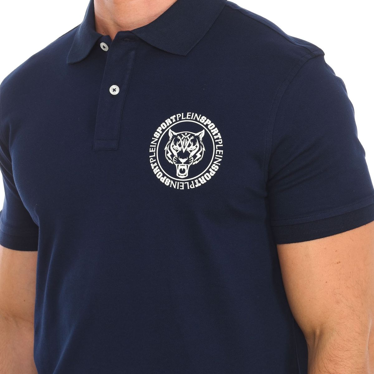 Kurzarm-Polo mit Tiger-Wappen