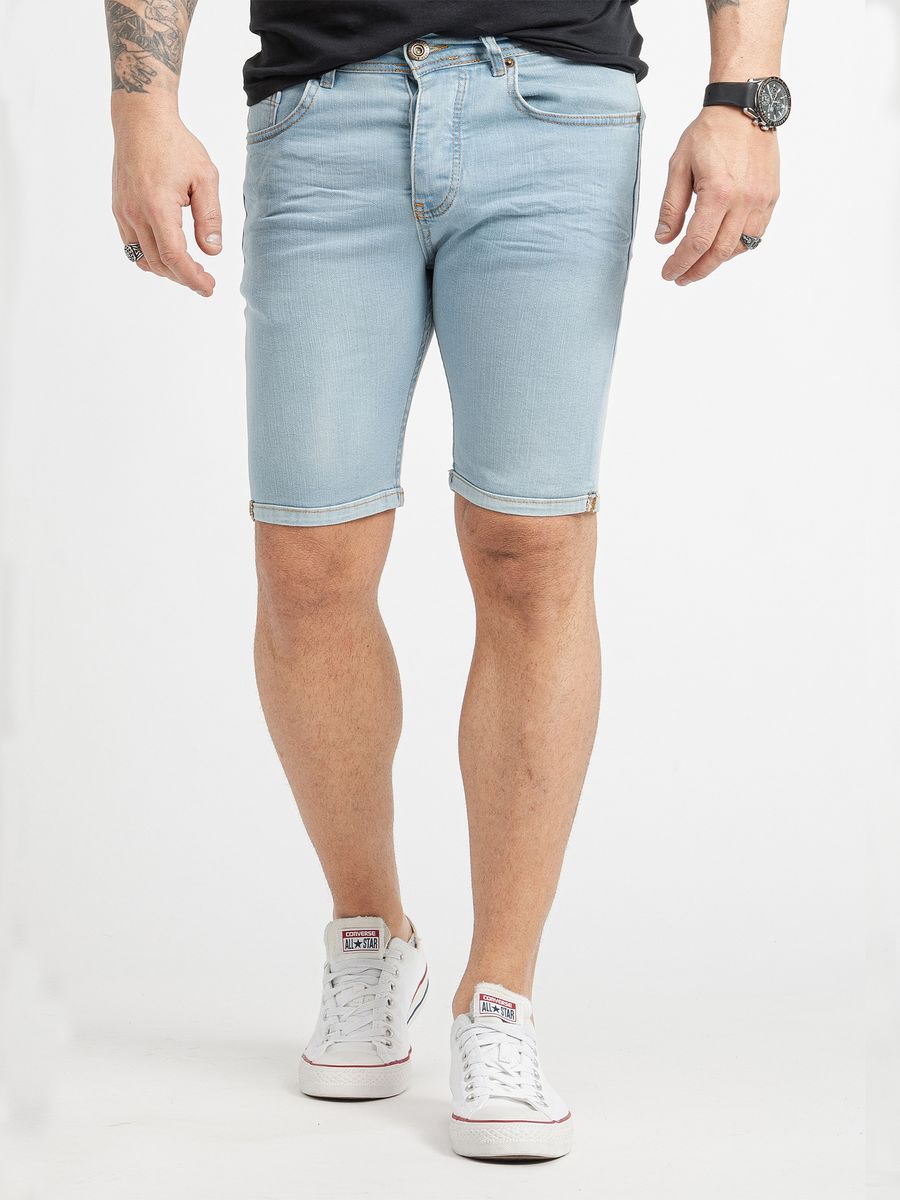 Lässige Herren Jeansshorts in Knielänge