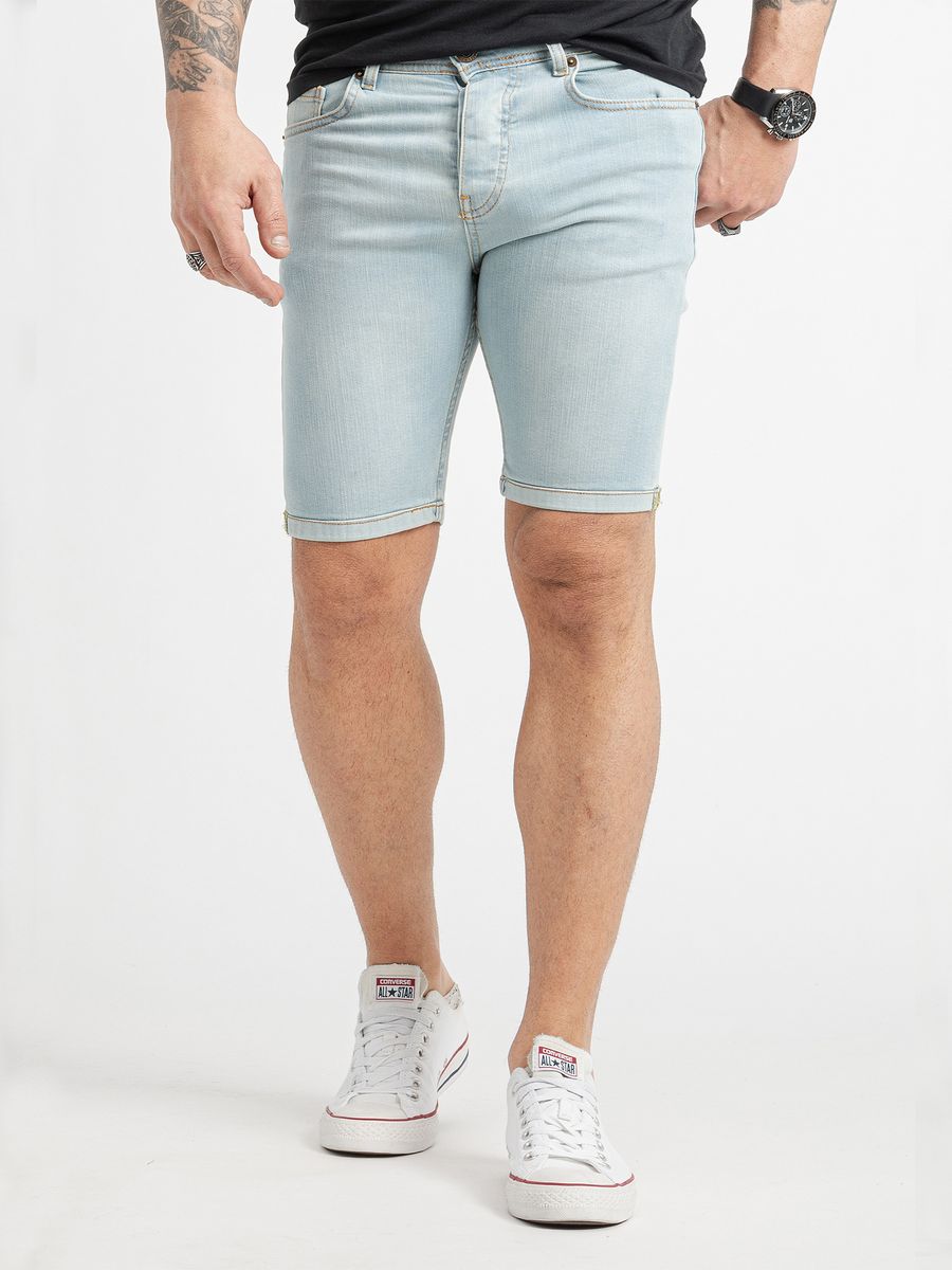 Lässige Herren Jeansshorts in Knielänge