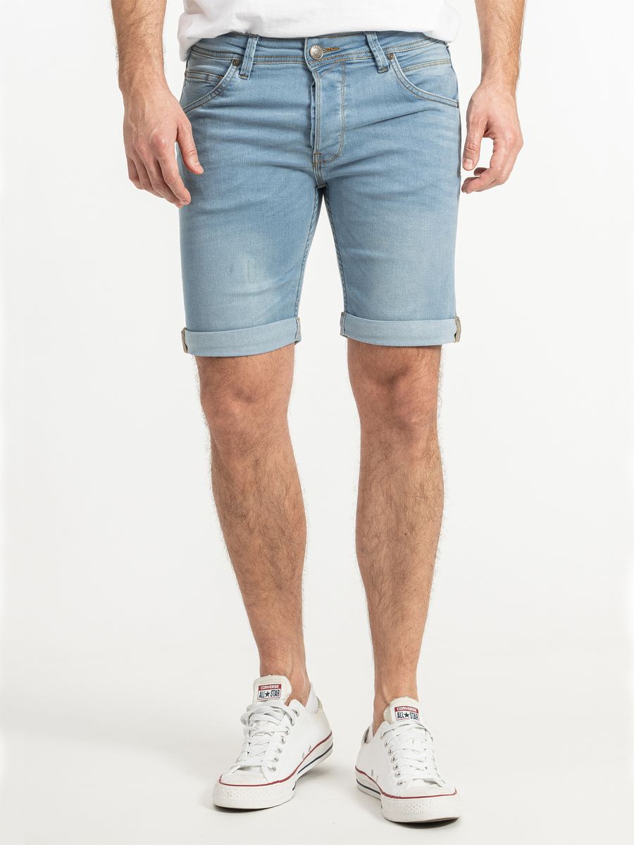 Lässige Herren Jeansshorts in Knielänge