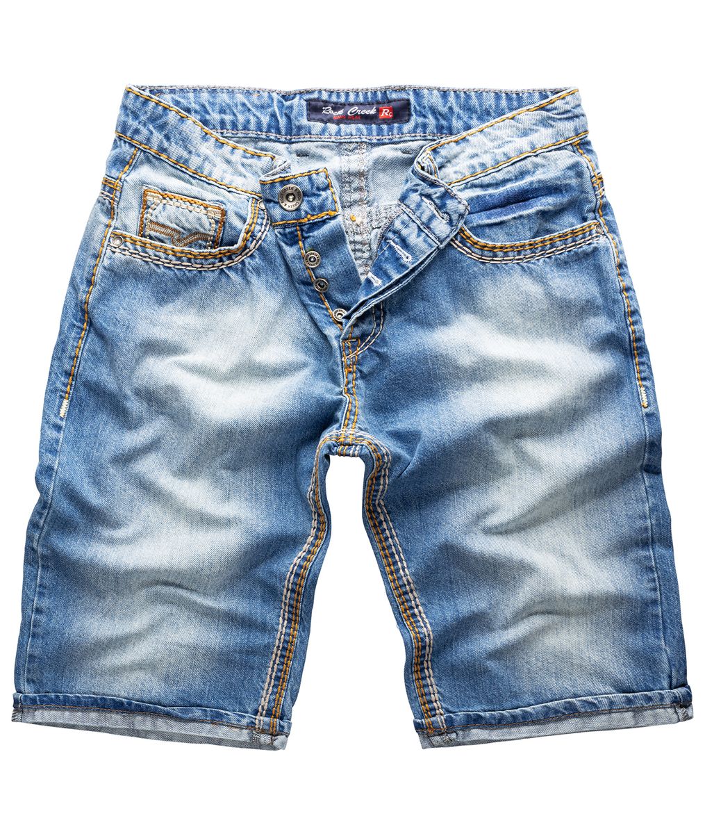 Lässige Herren Jeansshorts in Knielänge