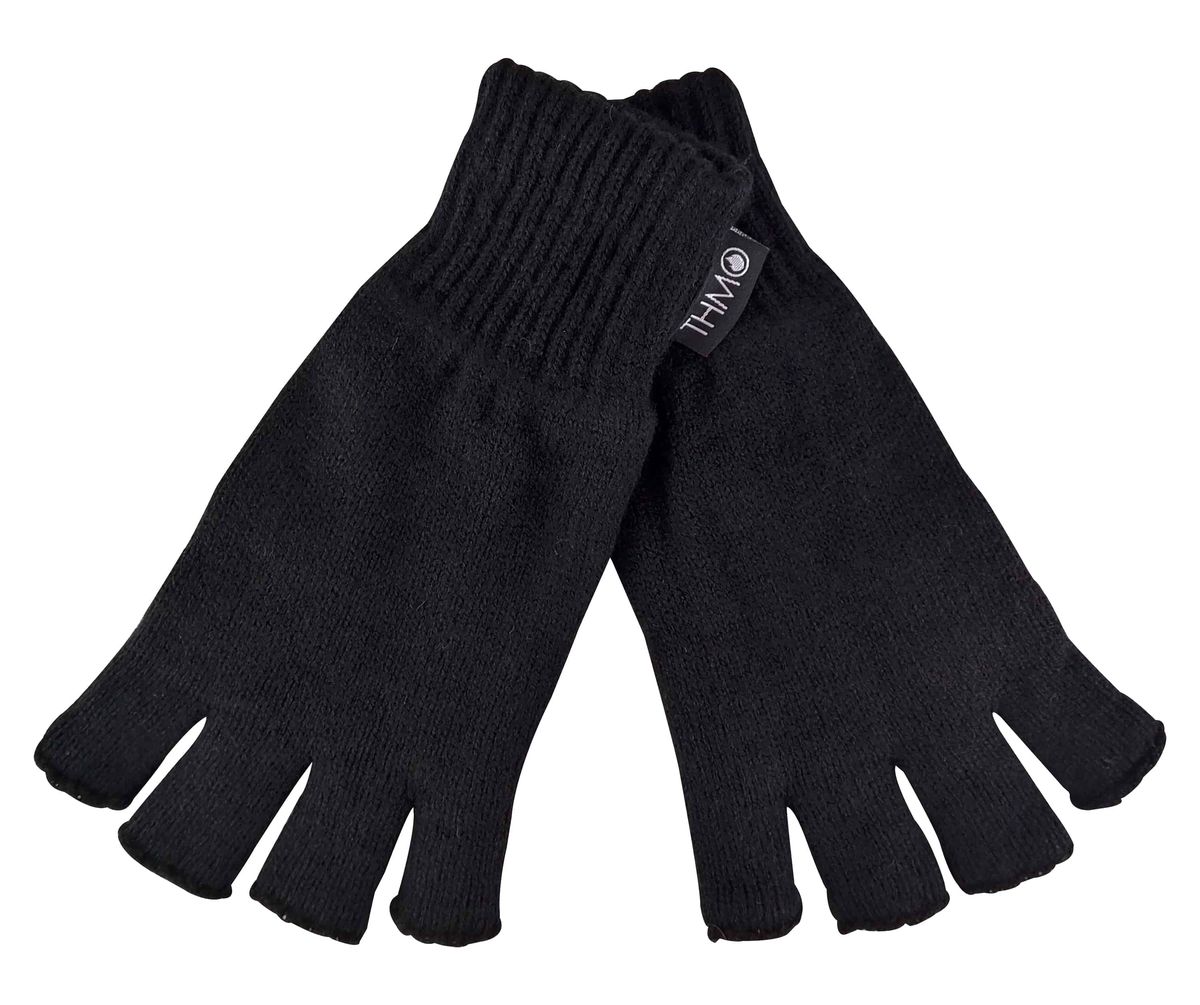 Isolierte fingerlose Strick-Thermohandschuhe