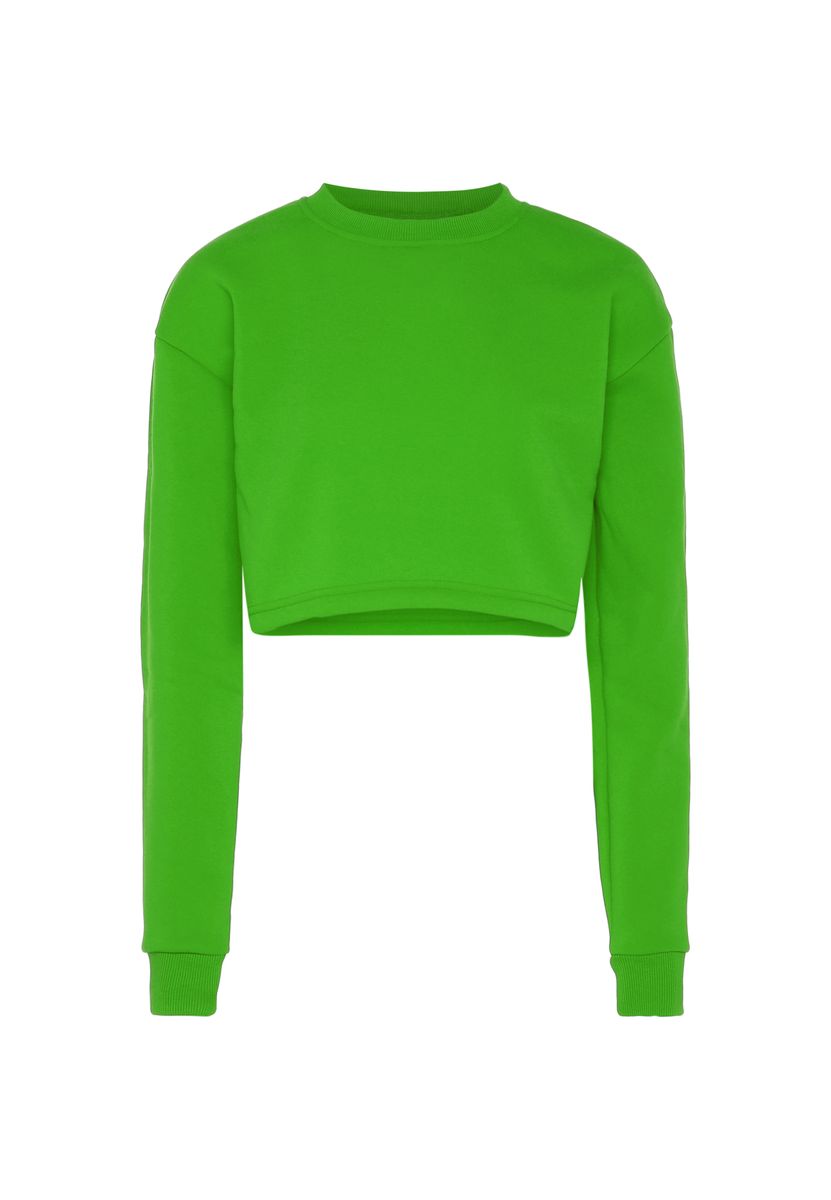 Cropped Langarm-Sweatshirt