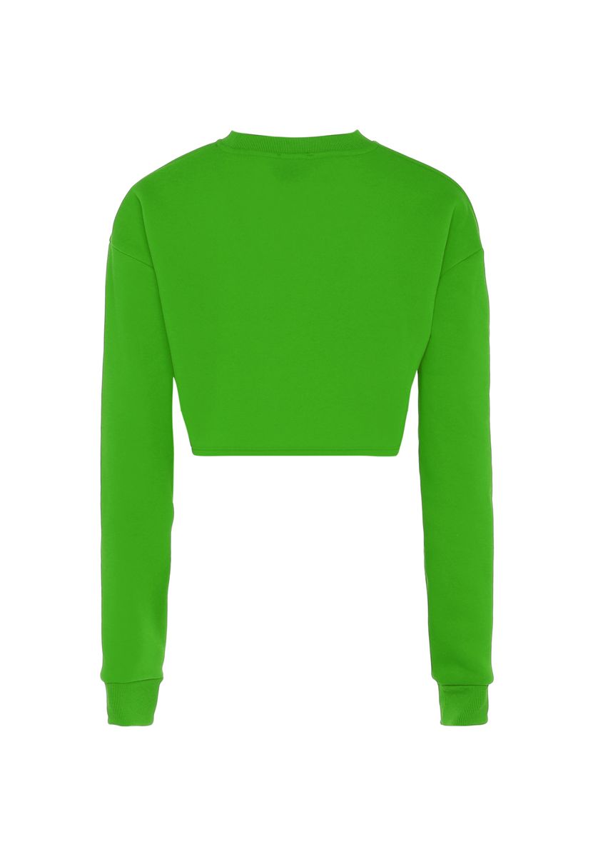 Locker geschnittenes kurzes Sweatshirt