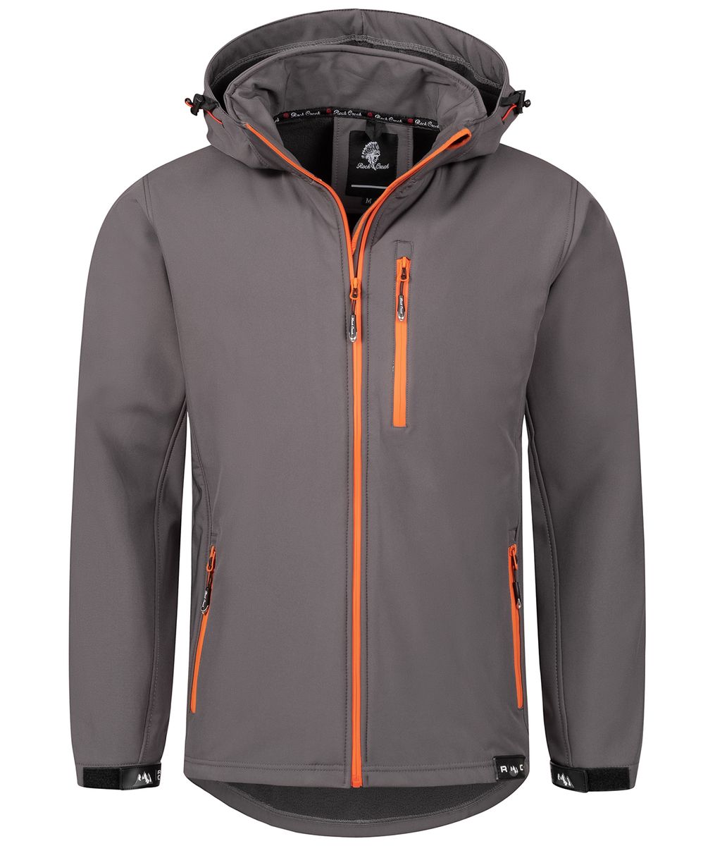 Moderne Softshelljacke mit Kapuze