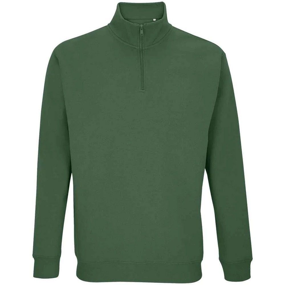 Unisex Fleece Sweatshirt mit halbem Reißverschluss