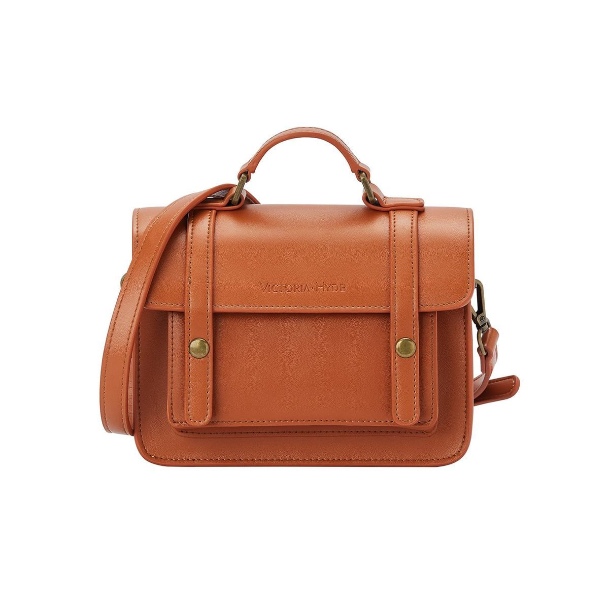 Vintage-inspirierte Satchel Umhängetasche