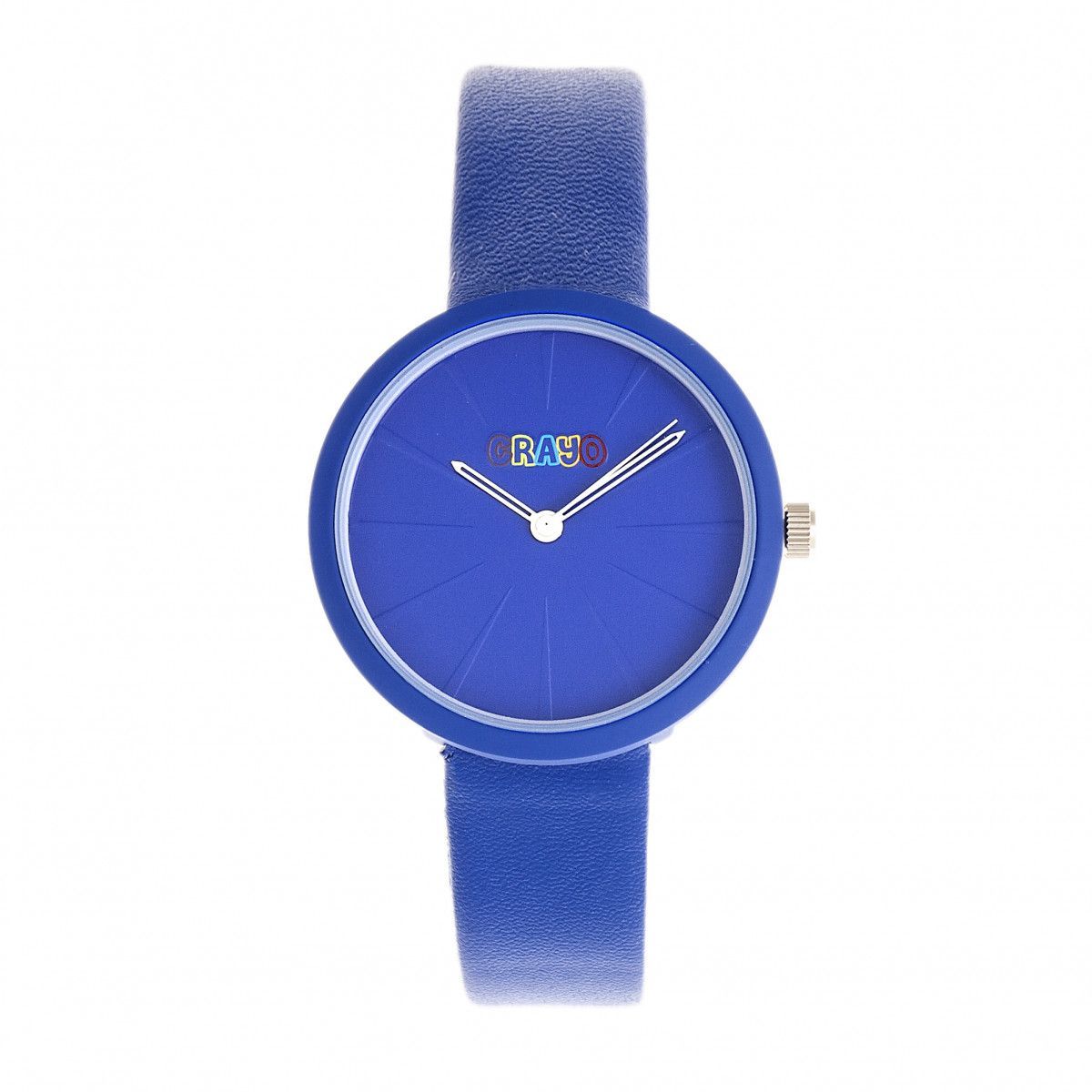 Minimalistische Armbanduhr mit Sonnenstrahl-Zifferblatt