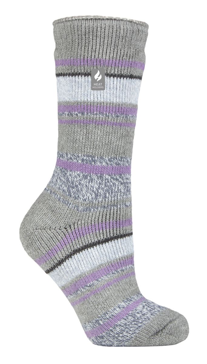 Wärmehalter - Damen Thermosocken für den Winter | Outdoor & Indoor Socken | Kuschelig & Flauschig | Geschenke für Frauen - Grau (Palma)