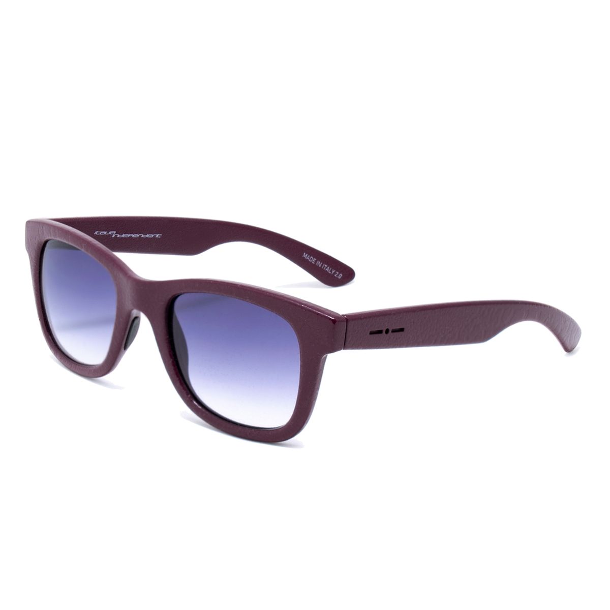 Rechteckige violette Acetat Unisex-Sonnenbrille