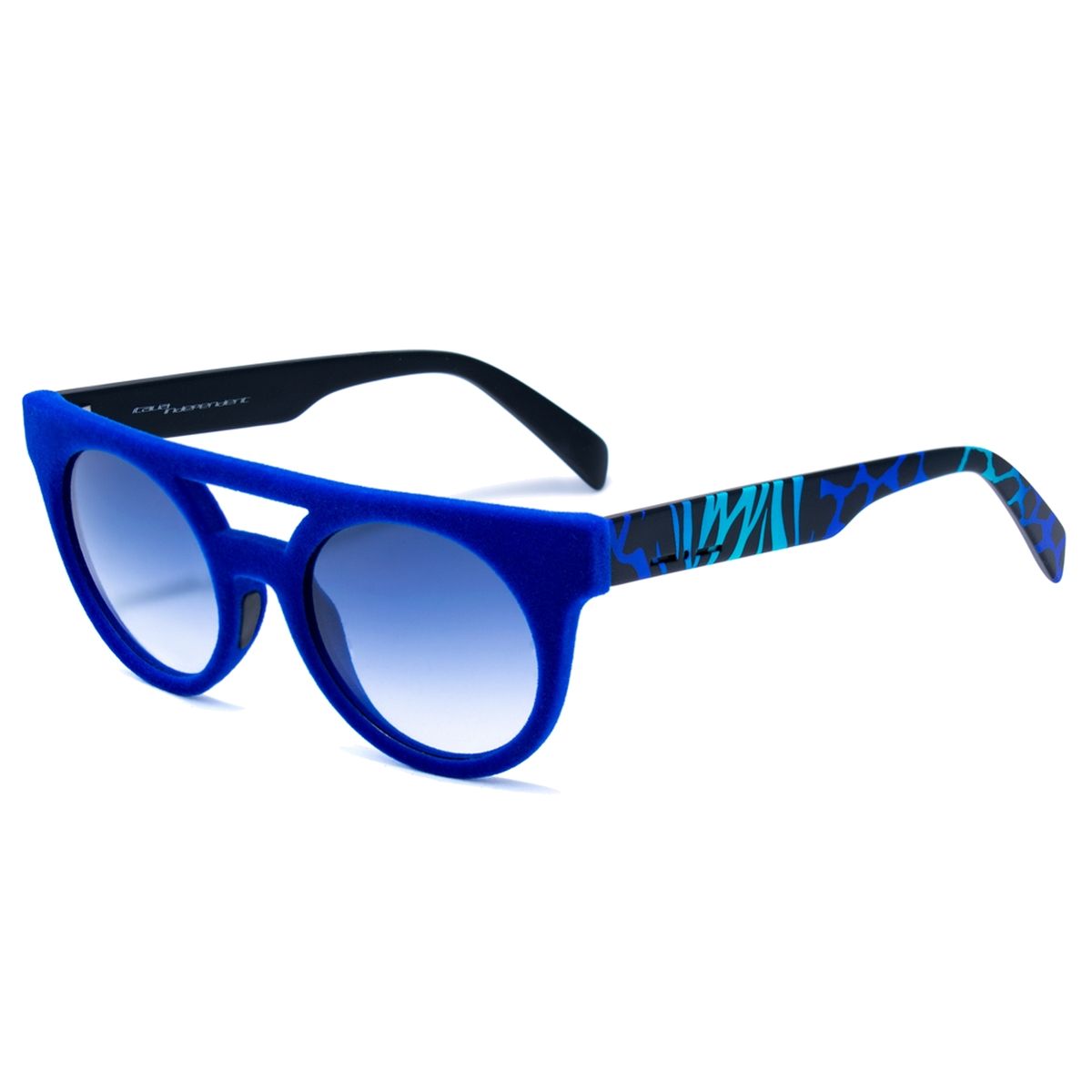 Rechteckige violette Acetat Unisex-Sonnenbrille