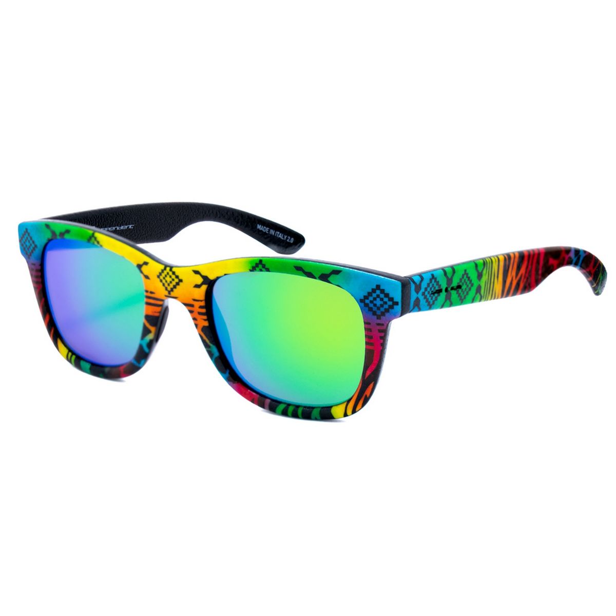 Rechteckige violette Acetat Unisex-Sonnenbrille
