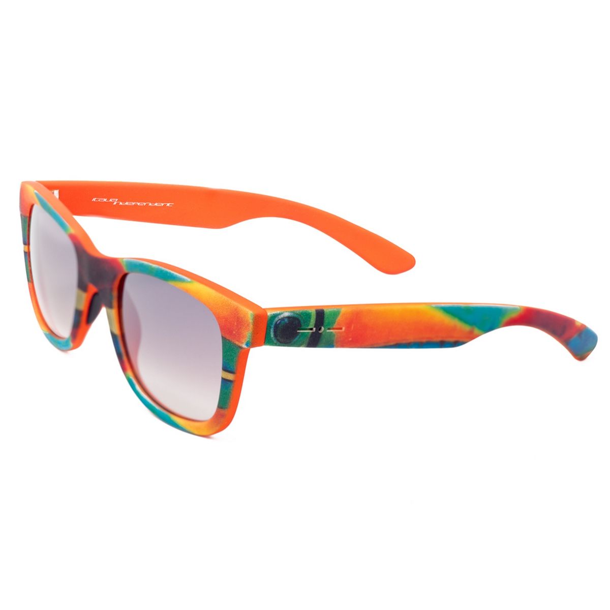 Rechteckige violette Acetat Unisex-Sonnenbrille