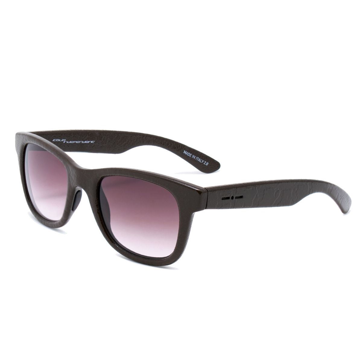Rechteckige violette Acetat Unisex-Sonnenbrille