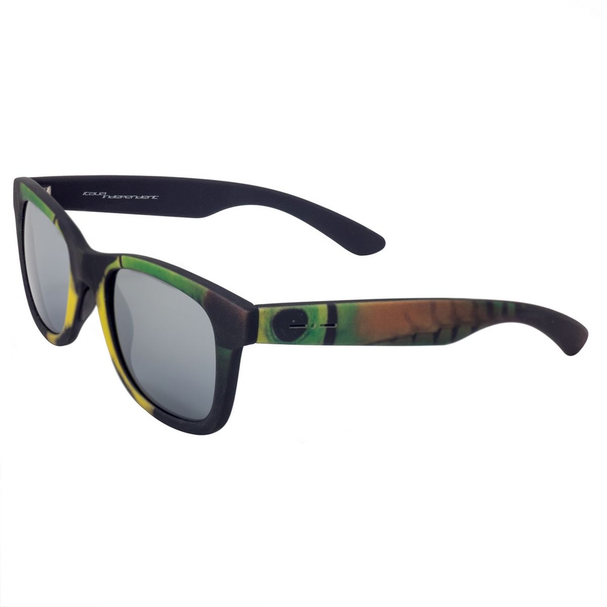 Rechteckige violette Acetat Unisex-Sonnenbrille