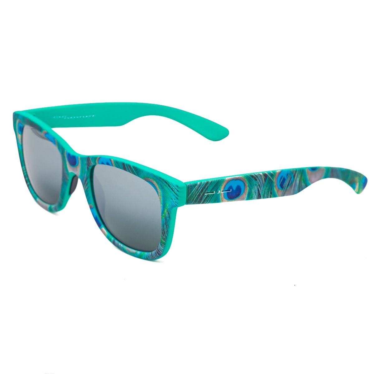 Rechteckige violette Acetat Unisex-Sonnenbrille