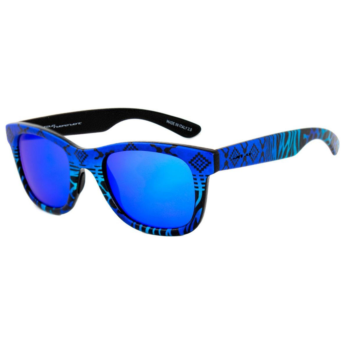 Rechteckige violette Acetat Unisex-Sonnenbrille