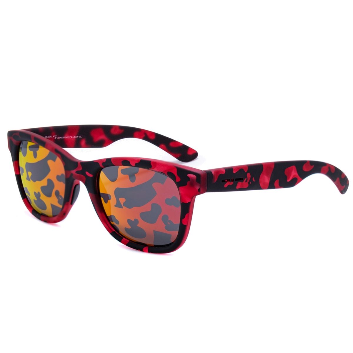Rechteckige violette Acetat Unisex-Sonnenbrille