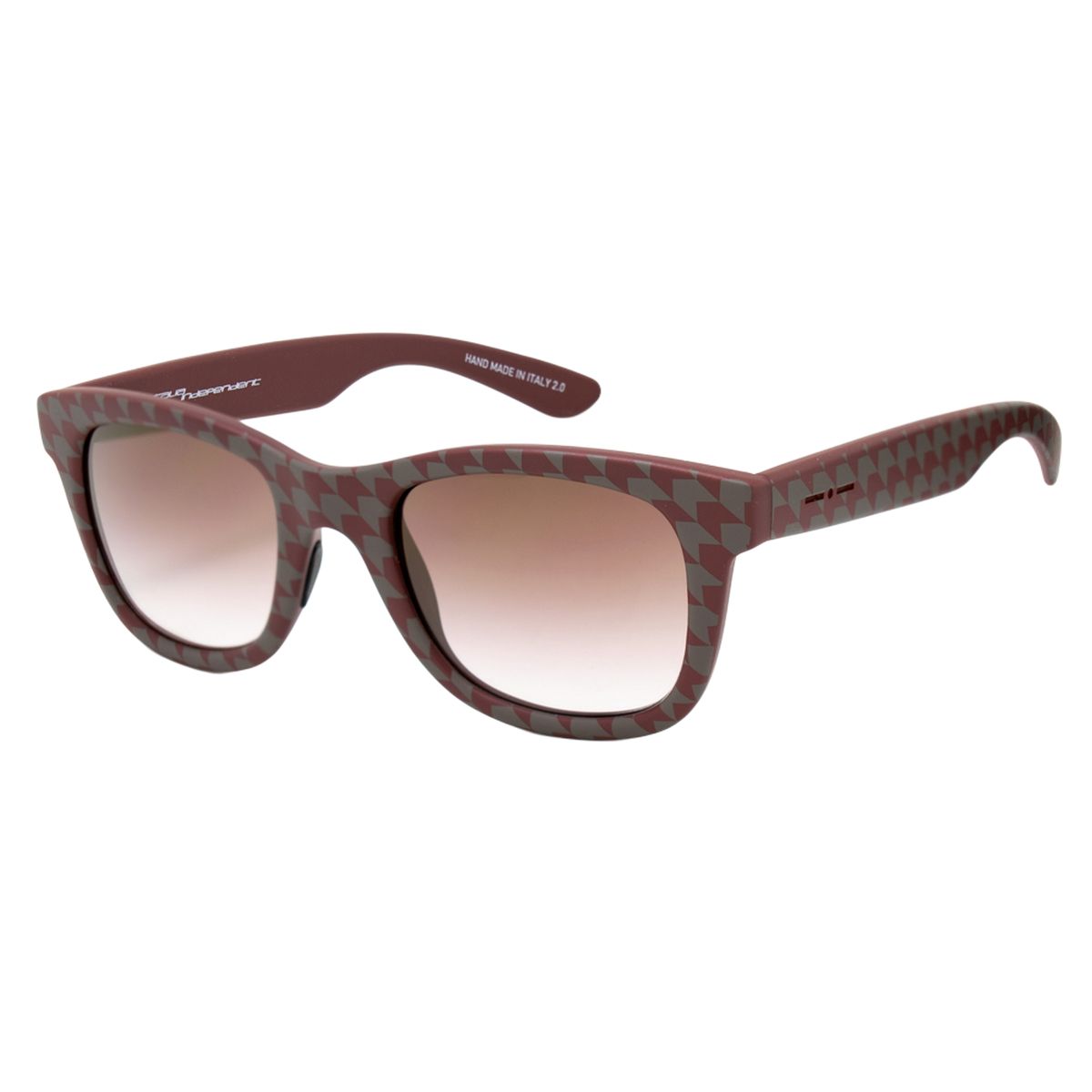 Rechteckige violette Acetat Unisex-Sonnenbrille
