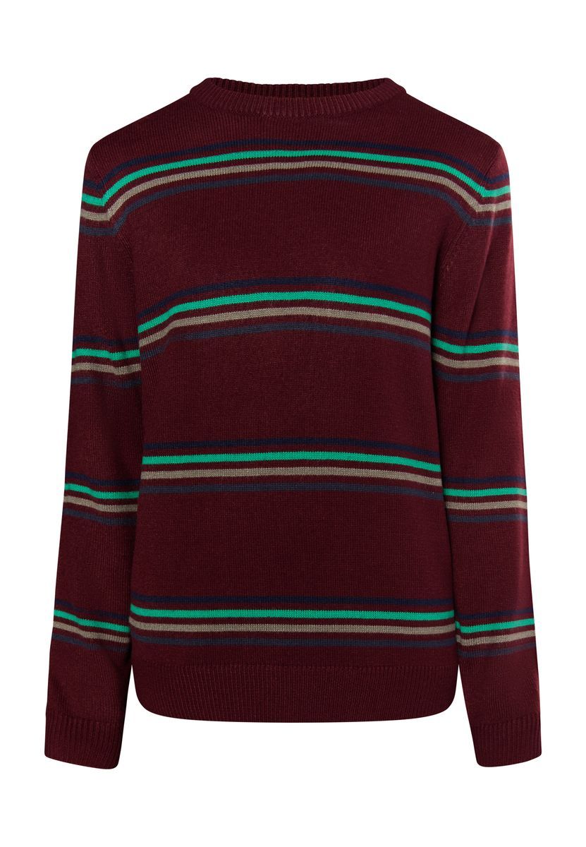 Mo Pullover Herren Bordeaux Mehrfarbig