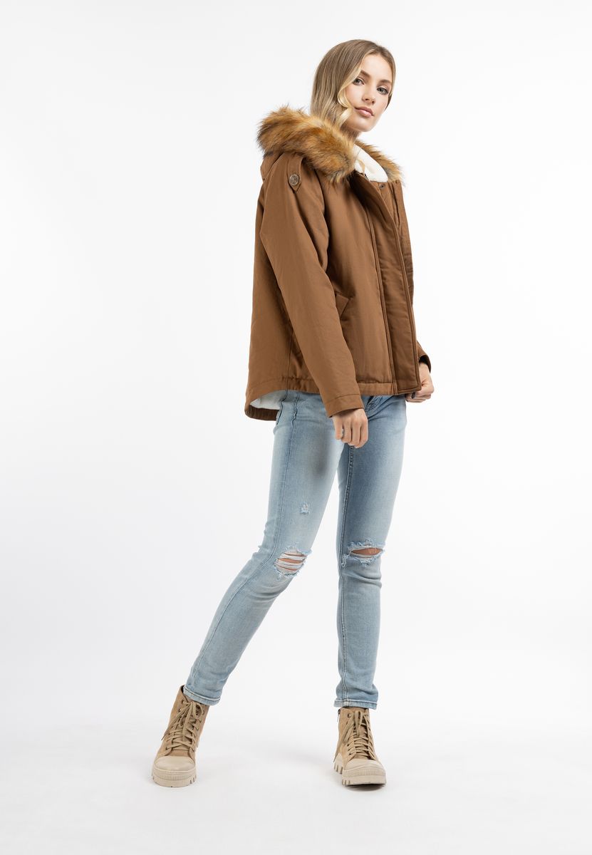 Dreimaster Damen Winterjacke Damen Sand Weiss