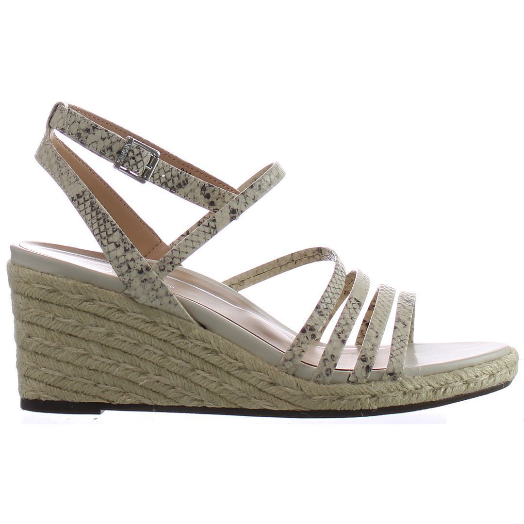 Espadrille Wedgesandalen mit Knöchelriemen