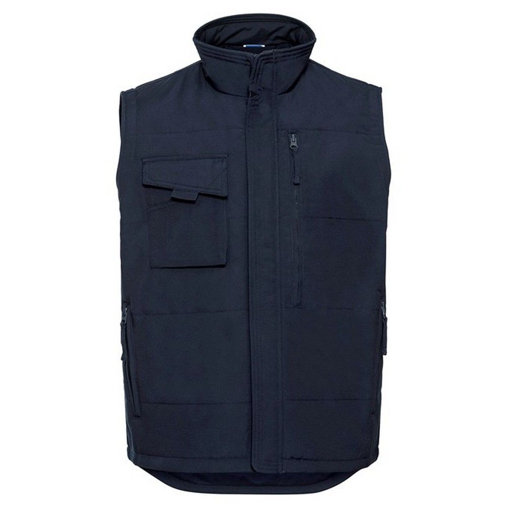 Marineblaue ärmellose Utility-Weste mit Taschen