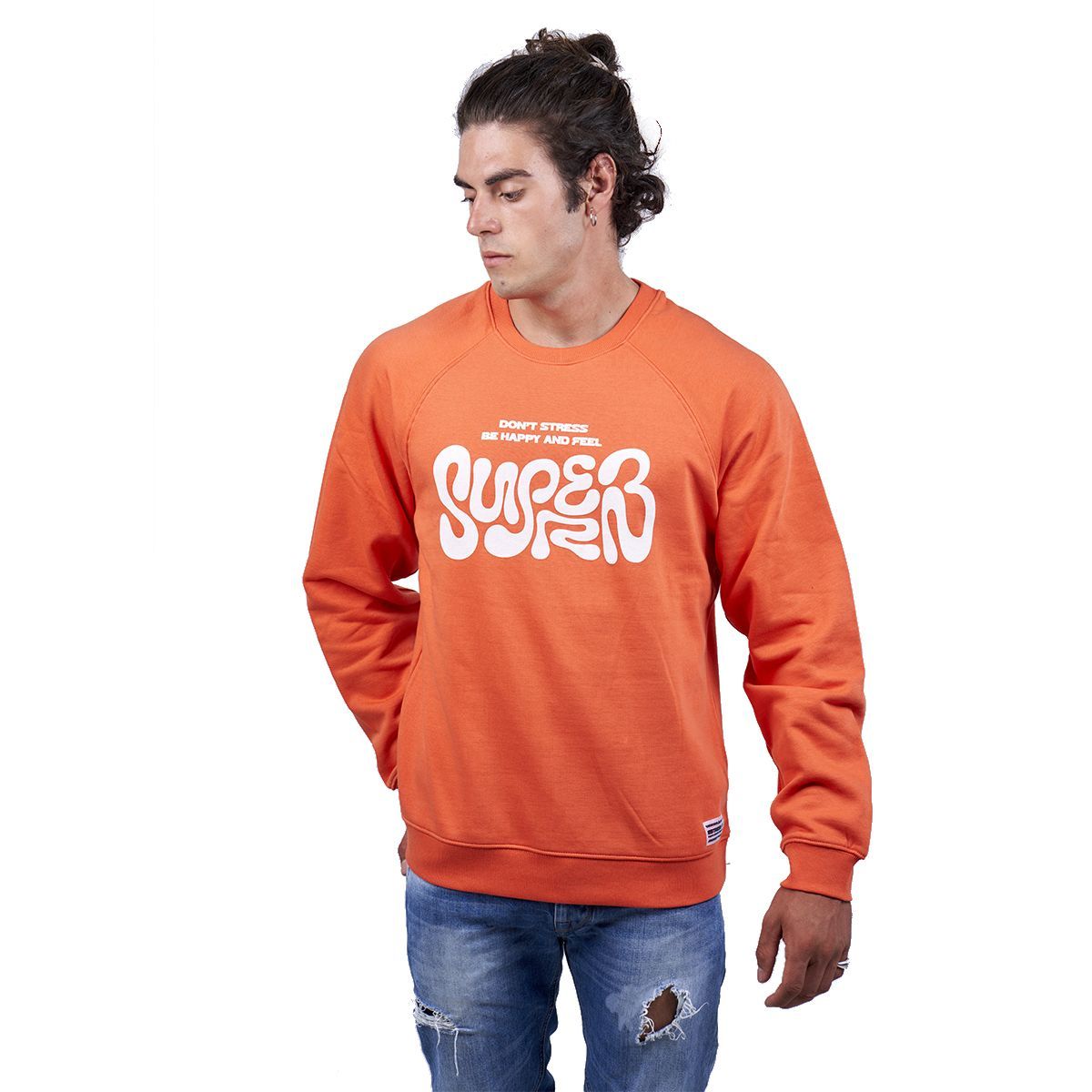 Lässiges Sweatshirt mit Grafikprint und Rundhalsausschnitt