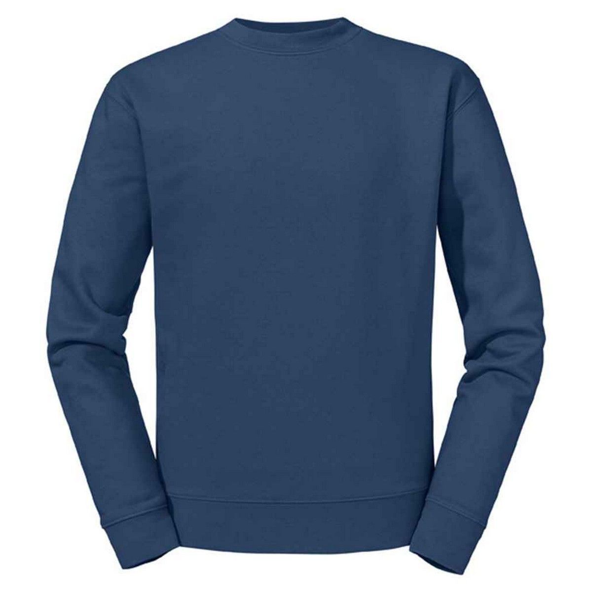 Klassisches einfarbiges Sweatshirt mit Rundhalsausschnitt