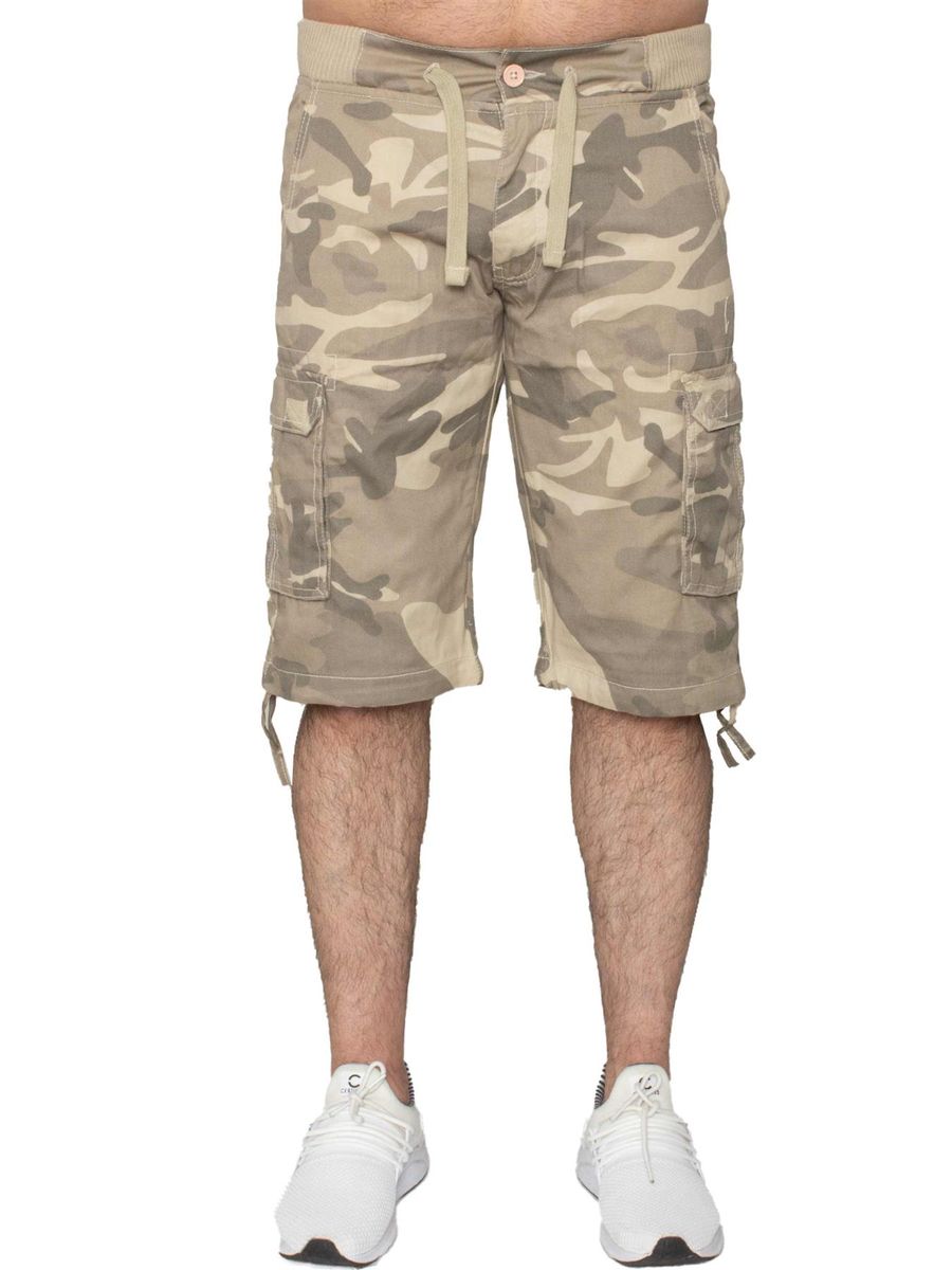 Herren Camouflage Cargo Shorts mit entspannter Passform
