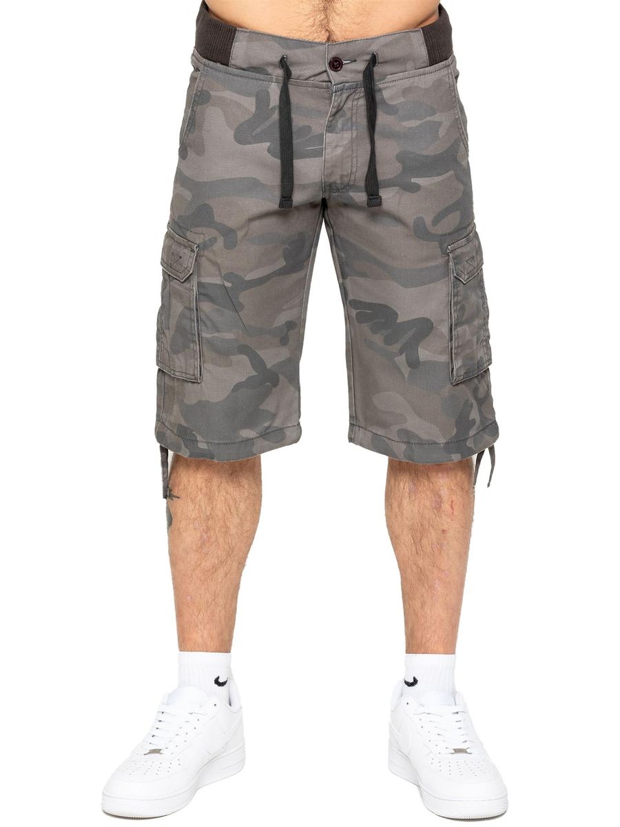 Herren Camouflage Cargo Shorts mit entspannter Passform