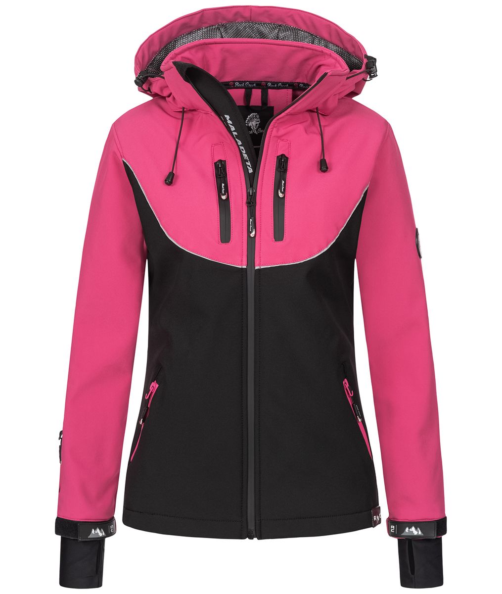 Farbblock Softshell Outdoor Jacke