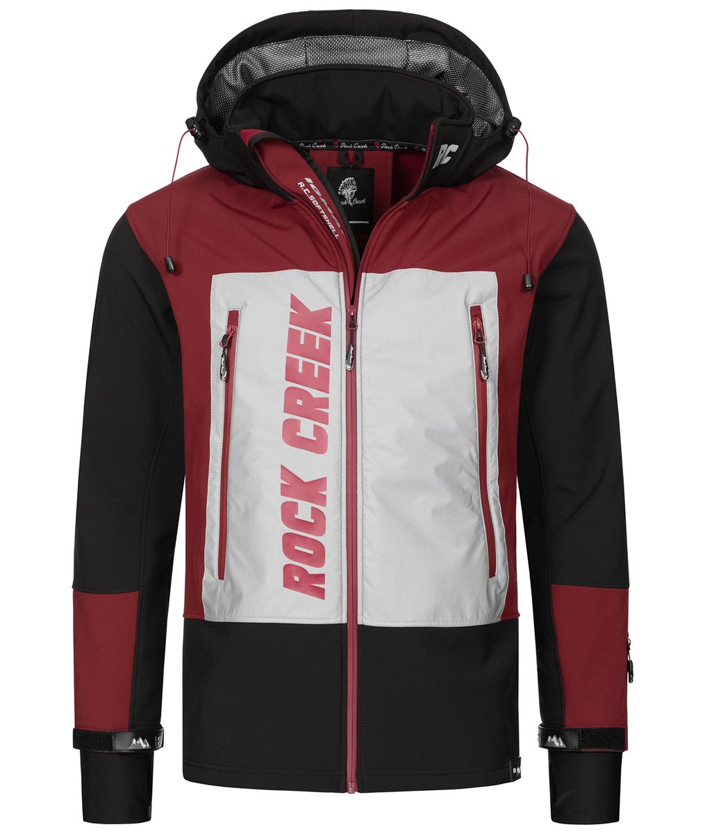 Farbblock Softshell Outdoor Jacke