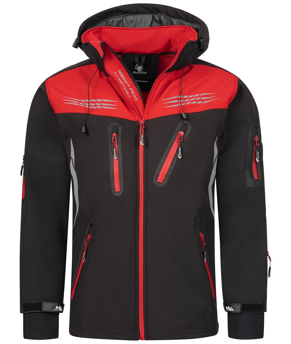 Farbblock Softshell Outdoor Jacke