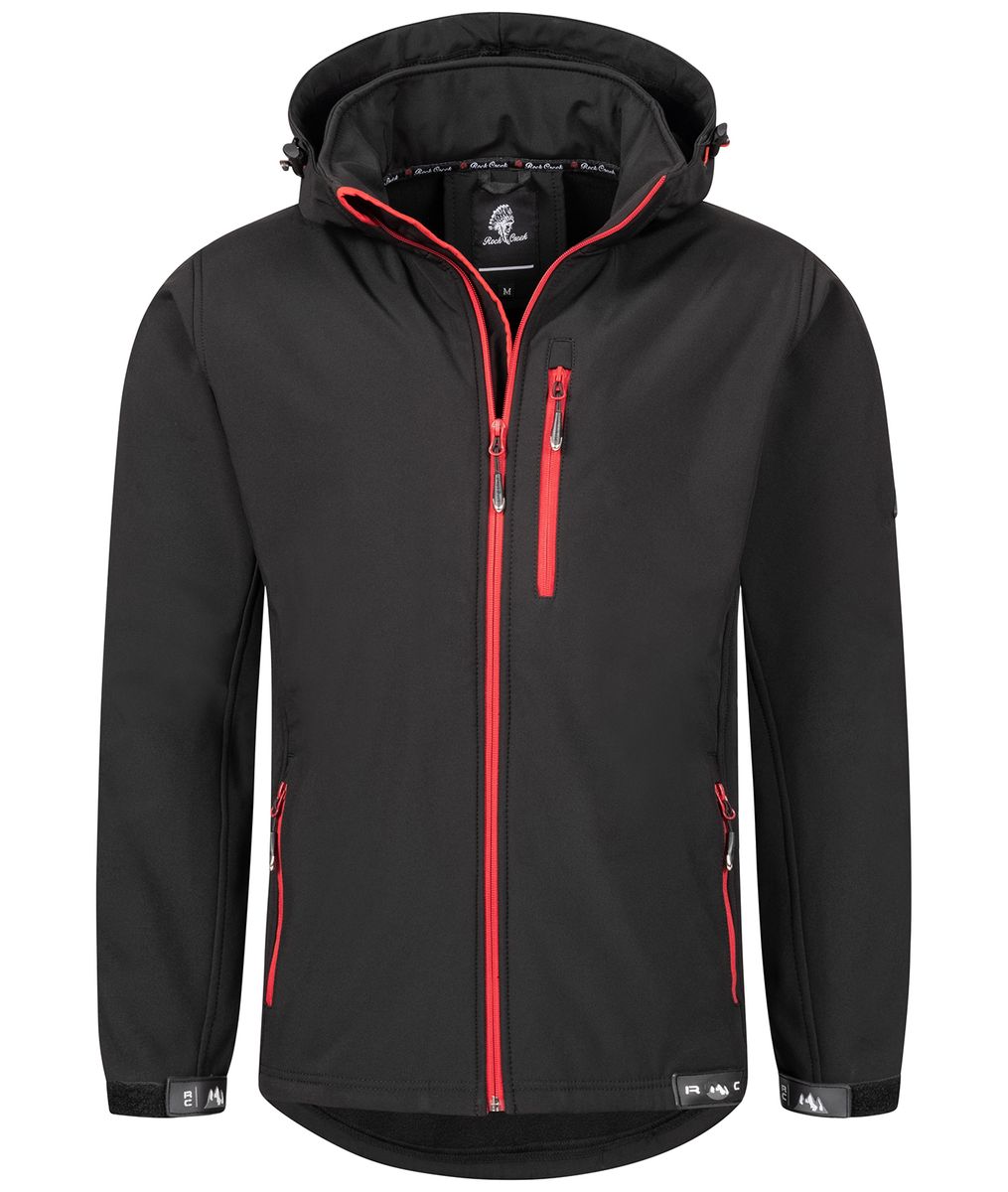 Farbblock Softshell Outdoor Jacke